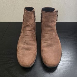 Brown Leather Ankle Boots
